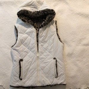 Kristen Blake faux fur reversible vest